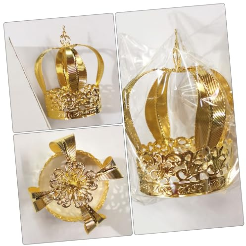 HONITANO Couronne Pour Gâteau Anniversaire Décoration De Gâteau Style Européen Dorée