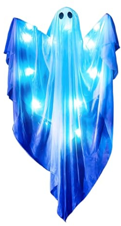 Addobbo Fantasma Ornamento Gotico Da Appendere Con LED E Suono