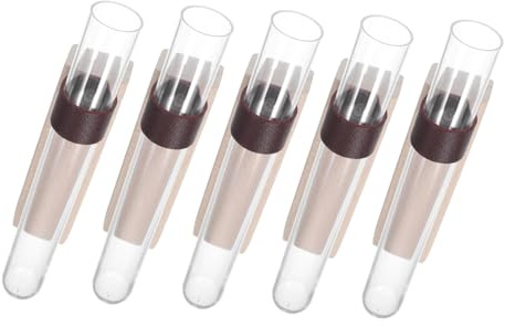 HEMOTON 5pcs Wall Hanging Hydroponic Vase for Propagation Test Tube Plant Holder for Small Apartments and Offices Space-saving Terrarium Planter Enhancing Indoor Air Quality and Natural