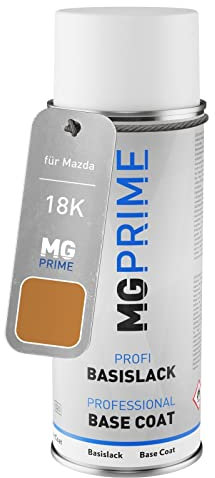 MG PRIME Autolack Spraydose für Mazda 18K Evolution Orange Mica/Sambagold Mica Basislack Sprühdose 400ml
