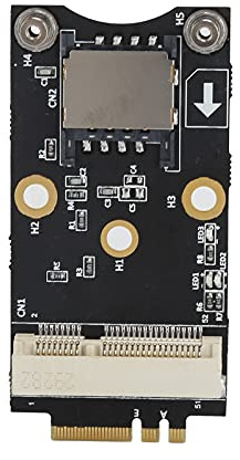 Adaptateur M.2 vers Mini PCI‑E Clé M.2 A / E 2230 Module 3G/4G/WiFi - Carte Micro PCI-E avec Emplacement pour Carte SIM 6 Broches / 8 Broches Carte D'extension M.2 vers Mini PCI pour /2000/L