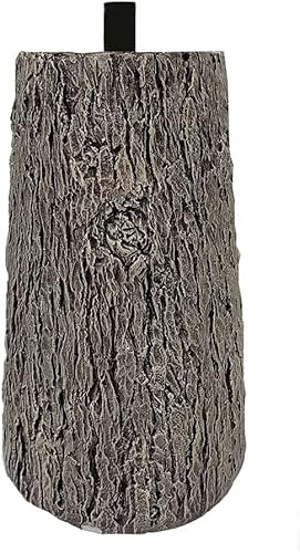 XONE Base tronco para árbol de Navidad | Soporte árbol de Navidad efecto madera, dimensiones Ø33xH35cm