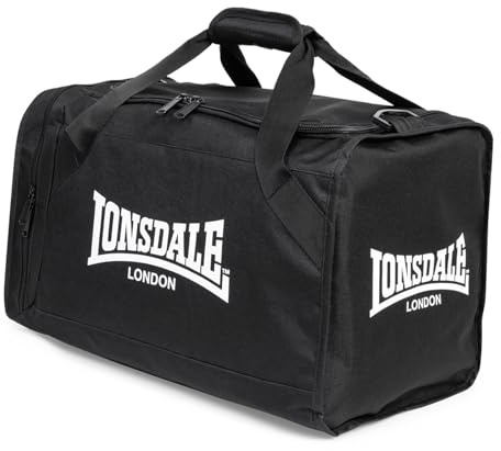 Lonsdale Sportväska SYSTON svart/vit 30 L 113736, svart/vit, 30 L, sportväska