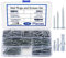 164 Pcs Screws and Wall Plugs Set(82 x Wall Raw Plugs, 82 x Plasterboard Fixings Screw), Masonry Brick Concrete Wall Fixings Self Drilling Screws and Wall Plug Anchor Bolts, M3.5/M4/M5/M6/M8