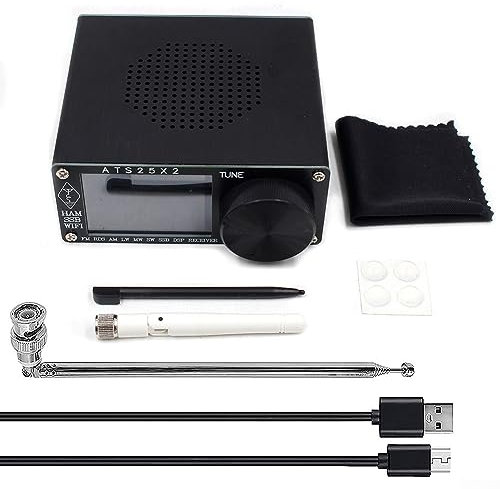 Vollband-Radioempfänger, ATS-25X2 für DSP FM RDS APP Netzwerk WIFI Radioempfänger mit Spektrum-Scan 2,4 in Farb-Touchscreen