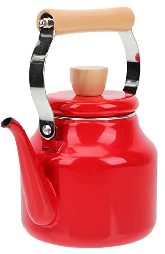 Cafetière en émail Théière en céramique émaillée Bouillante d'eau Poterie Chauffe-thé Émail sur bouilloire en acier Bouilloires à thé en émail électrique avec poignée Théière en acier inoxydable