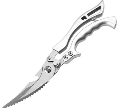 Tijeras de cocina de acero inoxidable,Tijeras para cortar carne | Tijeras para cortar carne ergonómicas antideslizantes - Tijeras portátiles para cortar carne, tijeras para alimentos domésticos para a