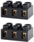Smgda 2PCS Terminal Block 500V 60A Dual Row 3 Position Screw Electric Barrier Strip, Electrical Connectors, Wire Terminal Strip Block for Power Distribution Box, Electric Cabinet, Electric Meter Box