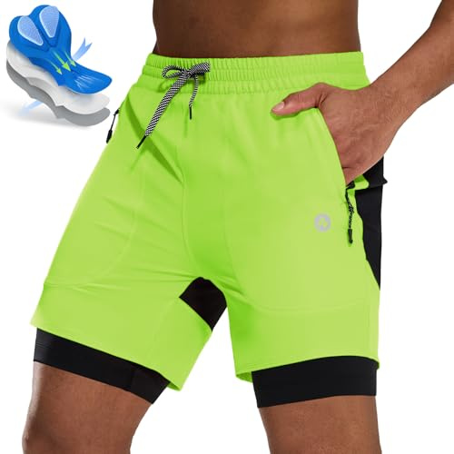 Nepest Short de VTT rembourré 4D pour Homme - avec Poche zippée