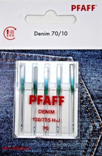 PFAFF 5 Nähmaschinennadeln 130/705H Stärke 70 für Jeans/Denim