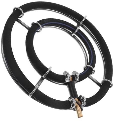 CIYODO Diffuseur à Bulles Aquarium Acier Inoxydable Aérateur Silencieux pour Étang et Bassin Pierre à Bulles Uniforme avec Installation Facile pour Poissons