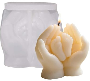 Moldes para Velas - Fácil Desmoldeo Decorativos,Perfectos para Hacer Velas | para Cera, Escayola, Resina, Epoxi, Decoración Hogar y Guardería, Arte,