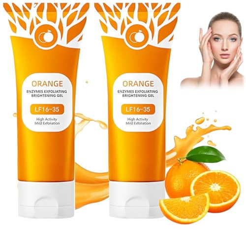 TRMPLX orange exfoliating gel, gentle exfoliating orange,gel idratante per viso e corpo, esfoliante viso naturale all'arancia (2 pezzi) B