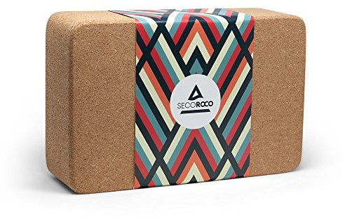 Yogablock aus Kork - nachhaltiger und rutschfester Kork für optimalen Grip (1 Stück)