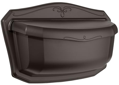 Architectural MAILBOXES 2541RZ-10 Villa Wall Mount Mailbox, Large, Rubbed Bronze