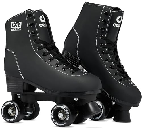 CROXER - Retro rullskridskor för barn och vuxna - ABEC-7-lager, PU-hjul - Carmen, 36 (23 cm)