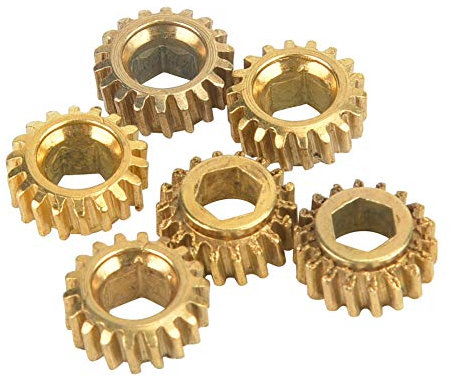RiToEasysports Guitar Tuning Gears, Tuning Peg Gear Machine Heads Gear Guitar Gear Ejes de Guitarra Gears Hexagonal (4 mm) Open Hole Gears Partes de Guitarra 6pcs para Guitarra clásica