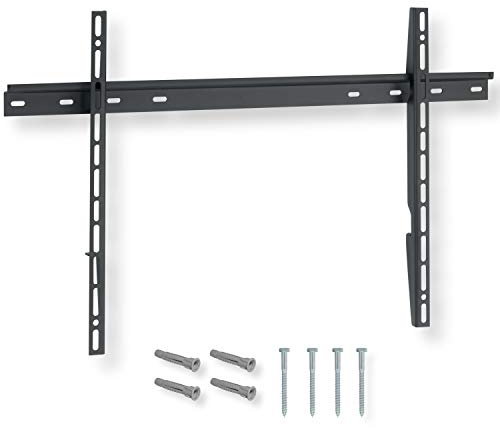 Nanook Flache TV-Wandhalterung für 40-80 Zoll (102-203 cm) Fernseher, Schlanke Aufhängung, Für LED, QLED und OLED Fernseher, Universelle Kompatibilität, VESA 100 x 100 bis 600 x 400, Schwarz