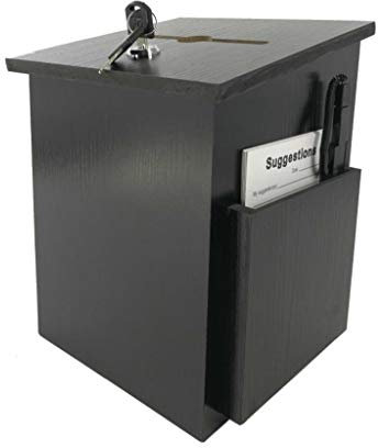 KONGY Briefkasten, Abschließbar Mailbox Holz Sicherheit Vorschlag Letterbox Mit 2 Schlüsseln Letterbox