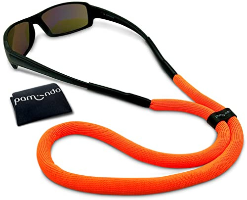 pamindo floating glasses strap for water sports & leisure - swimming sports spectacle strap/glasses holder for men, women & kids - floatable & grips securely