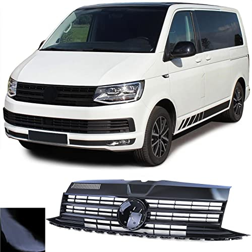 Kühlergrill Schwarz Glanz für Emblem für VW T6 Bus Transporter 15-19