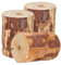 KOTARBAU® 3er Set Schwedenfeuer mit Anzünddocht Gartenfackel Gartenkerze in einem Holzklotz Holzschaum Holzfackel Grill Picknick Garten Citronella Finnenfackel Vertreibt Mücken