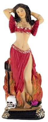 Figura de Pomba Gira de Resina Pintada a Mano de 14 cm de Alto