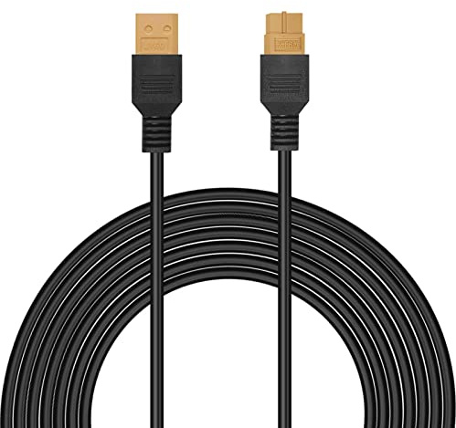 DOKIO XT60 Verlängerungskabel 6 m für Faltbar Solarpanel Extension Setup mit Stecker und Buchse