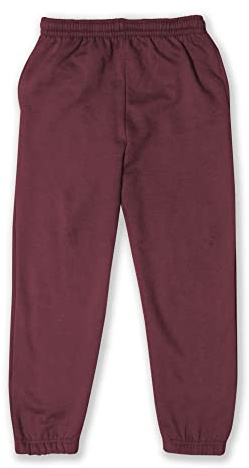 D&H CLOTHING UK Kids Boys Girls Fleece Jogging Bottom Childrens Jogger PE School Jog Pants Tracksuit Bottoms Sweatpants 9 to 11 Burgundy