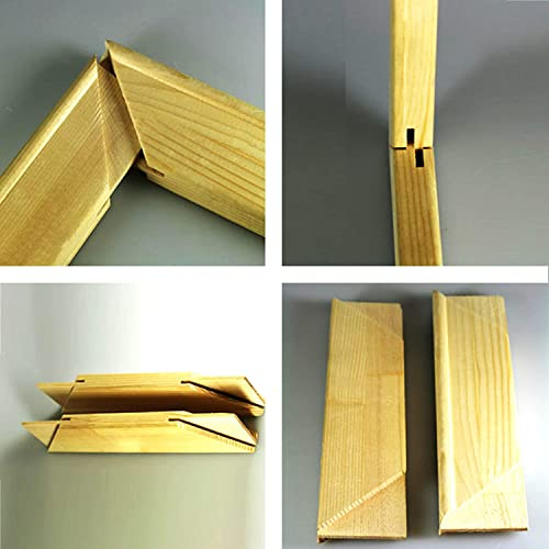 ECO Keilrahmen Bausatz DIY - 110 x 75 cm, Kiefernholz, Selbstbausatz, Rahmen, 1 Stück