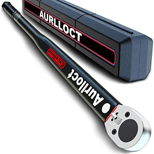 Aurlloct 3/4 Momentnyckelsats, Bilhjulsmomentnyckel 50-500 Nm, ± 5% Noggrannhet för Lastbil, Däckbyte, Produktmonterin etc