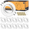 Spot Encastrable GU10 Set, Lot de 10 Cadre Spot Encastrable en Blanc Rond, Avec Douille Céramique GU10 pour Spot LED GU10, AC 230V Ø 68mm, Orientable 30° Cadre de Montage pour Spots de Plafond