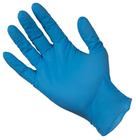 YMBERSA Caja 10 estuches Guante desechable Nitrilo sin polvo Azul. Talla S. Estuches de 100 unidades. Total 1000 guantes