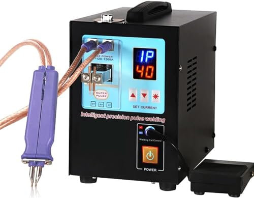 Máquina de soldadura de batería, soldadora por puntos de pulso por inducción automática de 0,35 mm, soldadora por puntos de batería de 4,3 KW con pluma de soldadura Estación de soldadura de batería fo