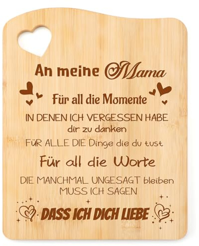 Blumuze Geschenke für Mama,Bambus Schneidebrett Mama Geschenke Geburtstag | Geburtstagsgeschenk für Mama,Geschenk für Mutter zum Muttertag Geburtstag Weihnachten Weihnachtsgeschenke Muttertagsgeschenke