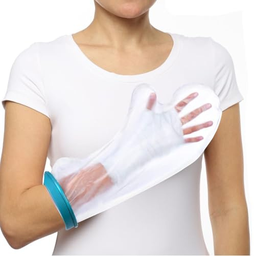 1 Stück Gipsschutz Wasserdicht Arm,Erwachsene Verbandschutz Arm Duschschutz,Medizinische Verbrauchsmaterialien Für Den Gipsschutz,Wiederverwendbar, Hält Wundauflagen An Den Armen Trocken, Unisex