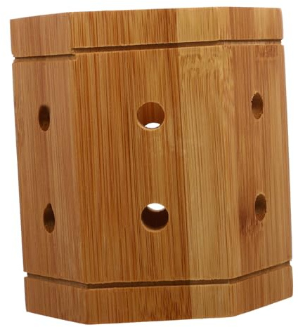 Amosfun Organisateur Cuisine en Bois Porte-baguettes Polyvalent Rangement Pratique pour Ustensiles et Couverts, Support à Ustensiles Solide et Élégant