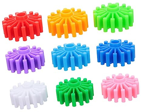 TOYANDONA Set di Blocchi Ingranaggi per Bambini, Giocattolo Educativo in Abs Combinazione Libera e Forma Unica, per Gioco Prescolare e Sviluppo Creativo