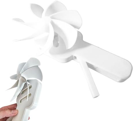 Ventilatore portatile a mano - Ventilatore manuale portatile con manovella per raffreddamento personale - Piccoli accessori da viaggio compatti per campeggio, escursionismo ed eventi all'aperto