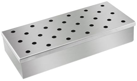 TOYANDONA Holzpellet-räucherkasten Für Grillen Räucherbox Aus Edelstahl Gleichmäßige Rauchlöcher Für Barbecue Tragbar Und Vielseitig Einsetzbar