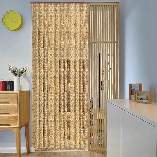 DJCYGG Türvorhang Perlenvorhang Insektenschutz Perlen Fliegenvorhang Hängend Raumteiler Vorhänge Sichtschutz Dekovorhang für Zimmertüren,Balkon,Terrassentür,mit Zubehör (91 Stränge 90cm x 180cm)