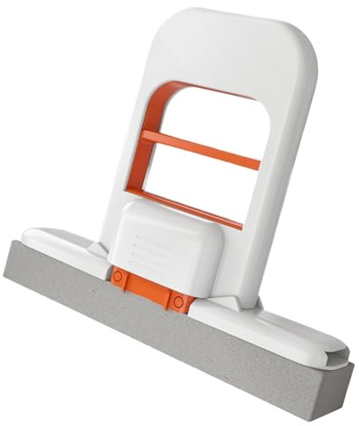 Balai serpillère Portable, Mini serpillère Lavable à la Main, Petit Balai éponge de Bureau avec Fonction essorage, pour Bureau, vitres, Salle de Bain, Cuisine, Table, Salle de Bain