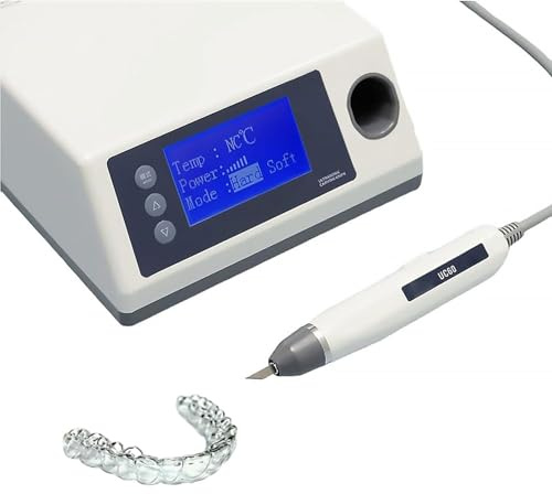 Coltello da intaglio elettrico a ultrasuoni, utensile da taglio multifunzionale portatile con 5 lame, uscita regolabile e impugnatura antiscivolo, for tagliare PVC, plastica, pelle, resina