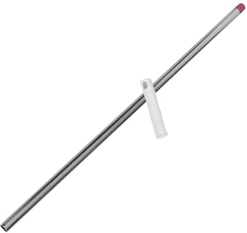 Sosoport Mango de Escoba Metálico de Acero Inoxidable 2 Piezas Mango para Fregona Doméstica Ligero y Resistente para Limpieza de Suelos y Baño Adaptable Uso Color Aleatorio