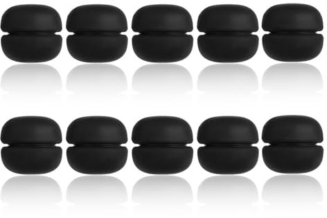 10 PCS Hijab Magnets, Magnetic Hijab Pins Black, No Snag Hijabs Magnets Pinless Broches Pins, Small Hijabs Magnet Multi Purpose No Snag Scarf Clasp for Women Men Shawl Scarves Clothes (Black)