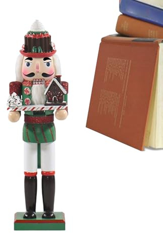 Generisk nötknäppare figurer för dekoration | 36 cm träfigurer modell, nötknäppare juldekorationer | för hemhyllor födelsedagsfest skördefest vuxna och barn