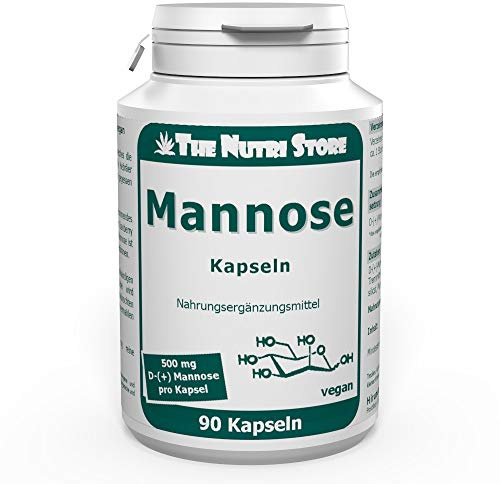 Hochreine Mannose 500 mg pro vegane Kapseln - 90 Stk. - ein Monatsvorrat