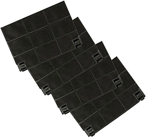 Ersatz-Aktivkohlefilter für Modell Electrolux EFF70 - geeignet für Dunstabzugshauben von Bauknecht, Zanker, Zanussi & Beko - Sparset mit 4 Stück