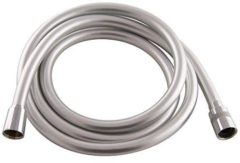 PaulGurkes Brauseschlauch Drehkonus 200cm Duschschlauch silber Kunststoff 2m chromeline silver