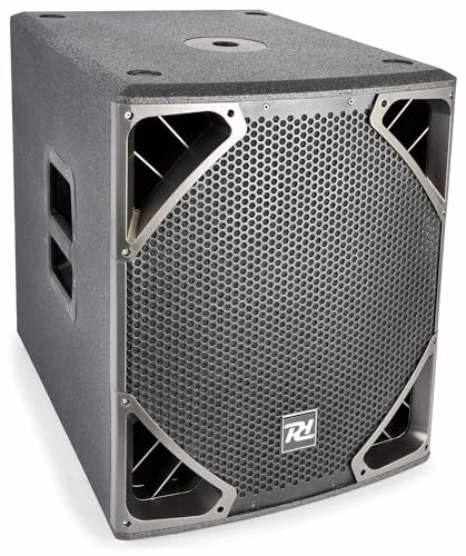 Power Dynamics PD615SA PA Subwoofer aktiv, 15 Zoll 1000 Watt, Bassbox Subwoofer Verstärker eingebaut für PA Boxen Systeme, Mobile DJ, Musiker, Veranstaltungstechniker, Club, Bar, Disco